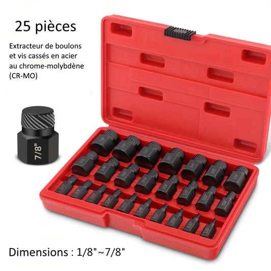 Boîte d'extracteurs de vis et de boulons
