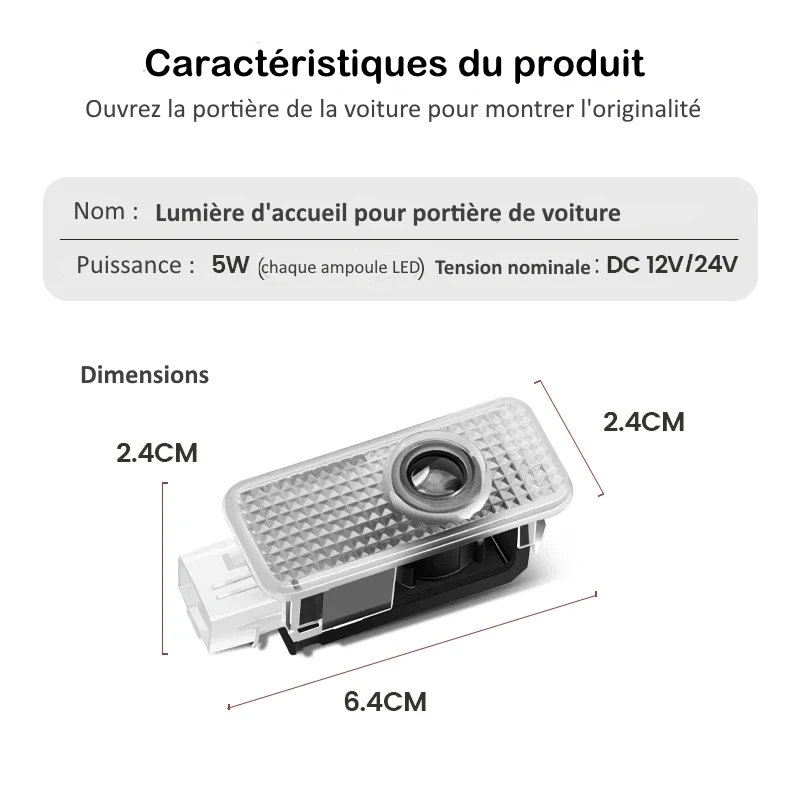 Projecteur LED du Logo Audi